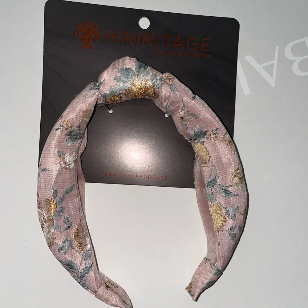 Hairitage‎ Blush Floral Fabric Knot Headband